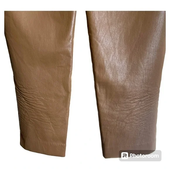 Aritzia Babatón Command Cropped Vegan Leather Pants size 8 - Picture 6 of 6